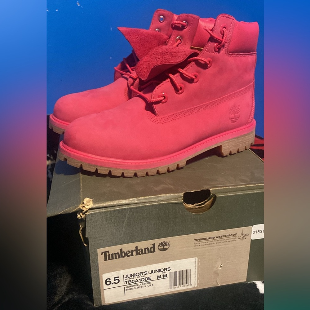 Pink Timberland Boots